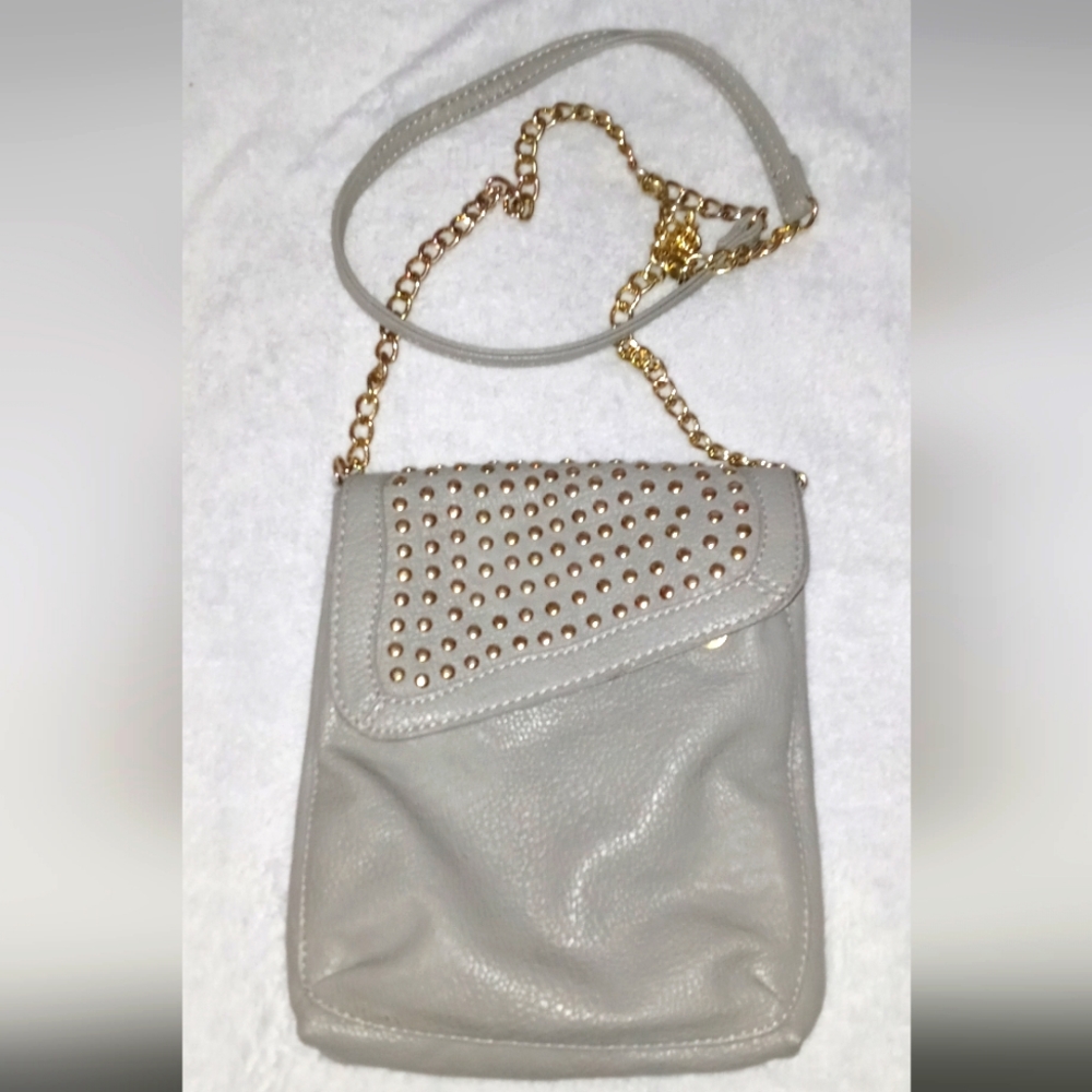 Steve Madden beige crossbody purse